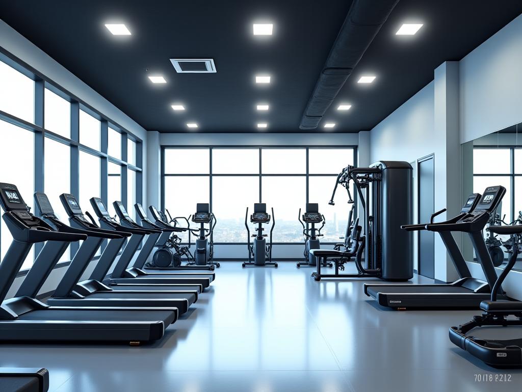 Modernong gym interior ng Lakas Haven sa Quezon City